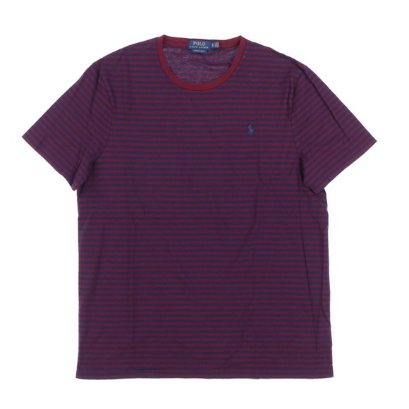 Polo Ralph Lauren Men’s Large T-Shirt Short Sleeve Stripped Logo Preppy Classic - Picture 1 of 8